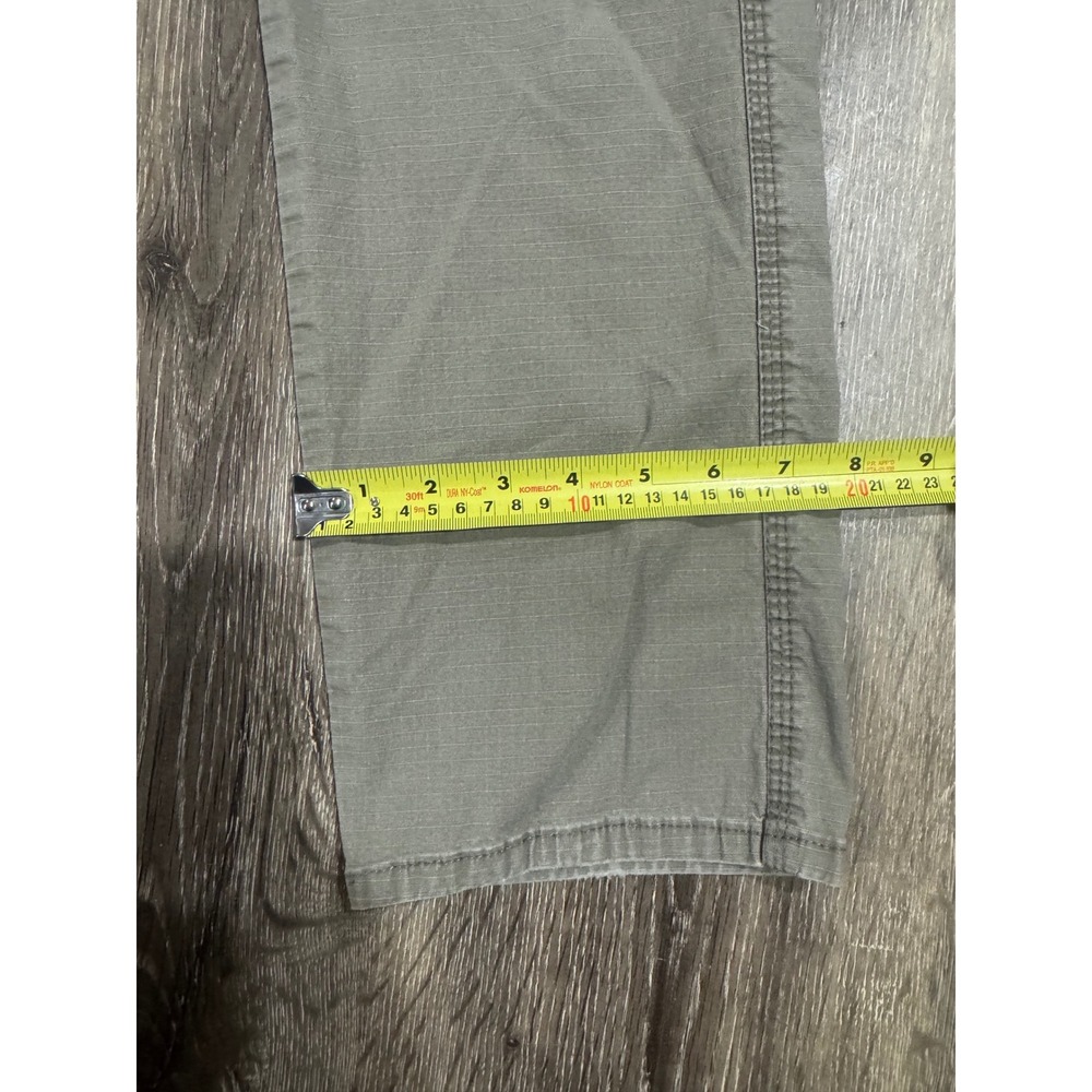 Wrangler Relaxed Fit Ripstop Cargo Pants Olive Green 29x30 Mens Utility Trousers - Picture 7 of 10